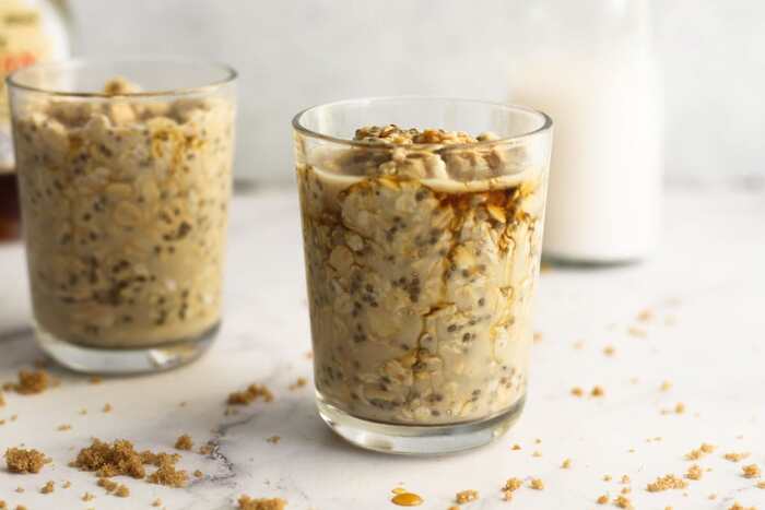 Easy Breakfast Ideas - Maple Brown Sugar Overnight Oats