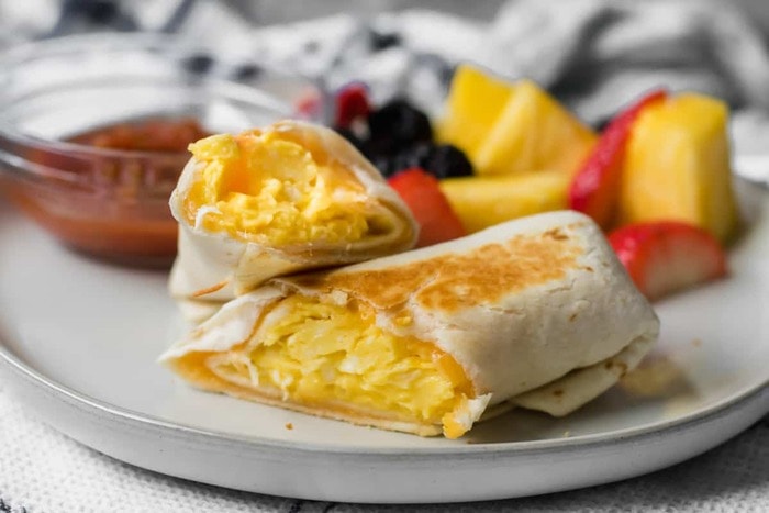 Easy Breakfast Ideas - Simply Cheesy Breakfast Burritos