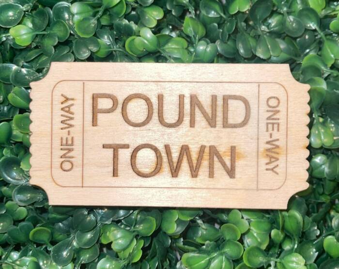 Funny Valentine's Day Gifts - One Way Ticket To Pound Town