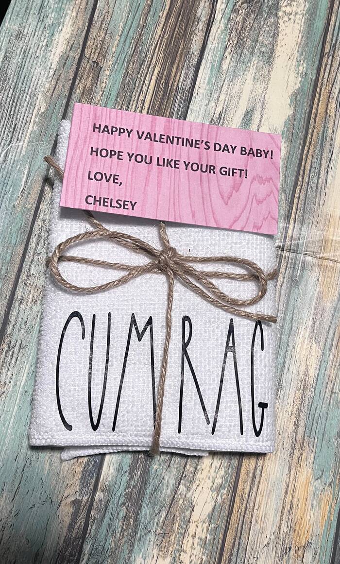 Funny Valentine's Day Gifts - Cum Rag