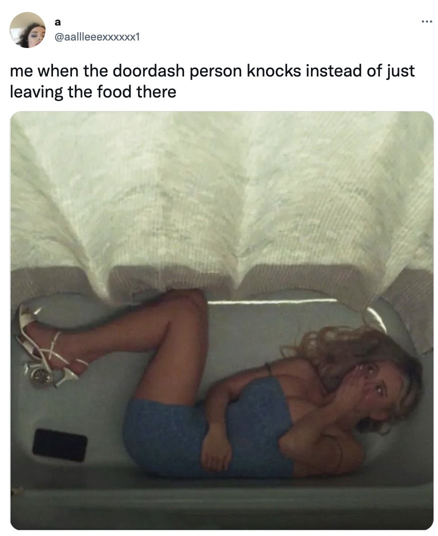 Hilarious Memes - doordash knocking