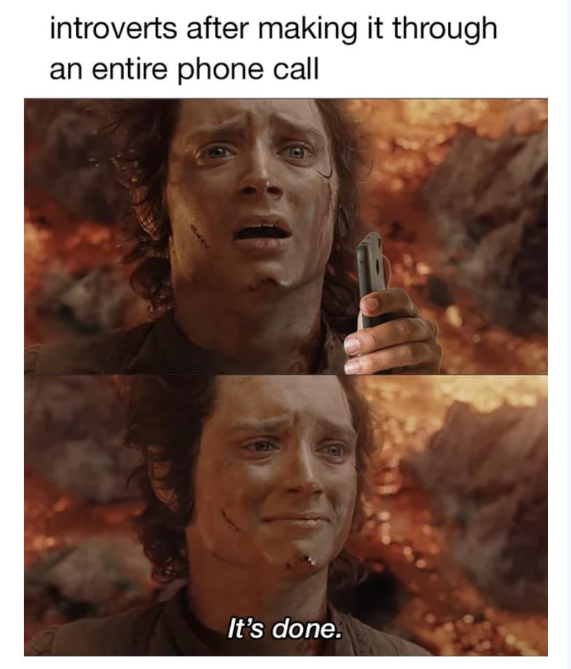 Hilarious Memes - frodo making phone call
