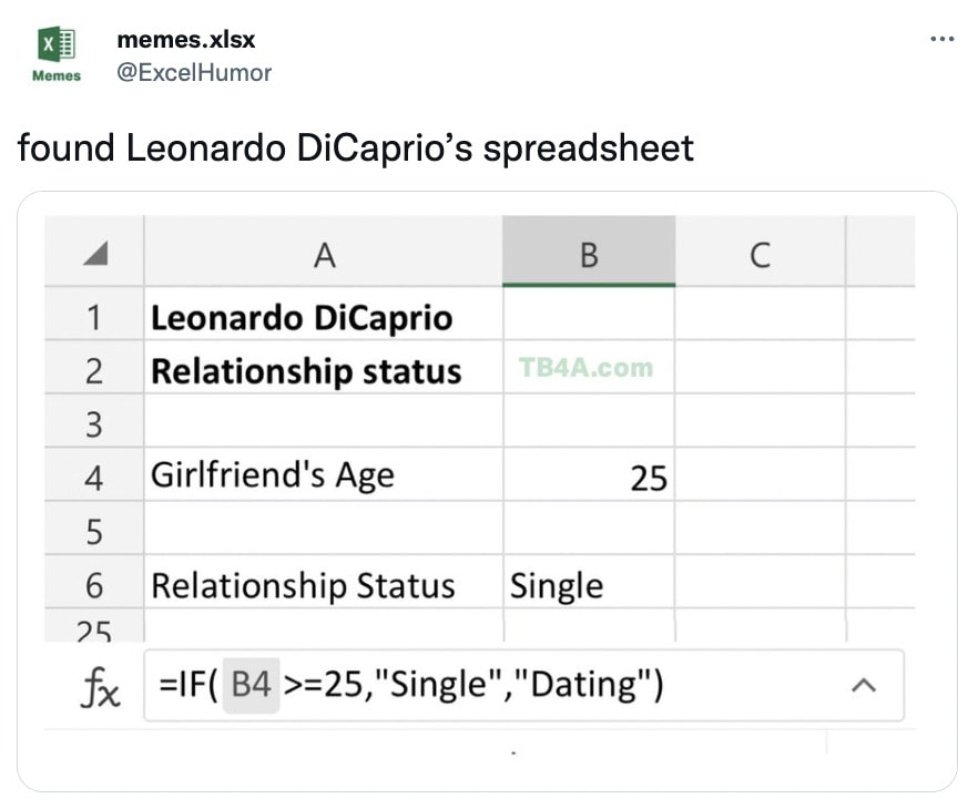Hilarious Memes - leonardo dicaprio excel sheet