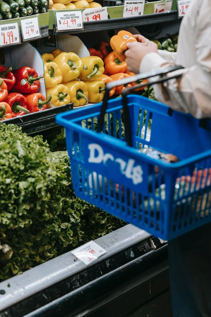 How to Stop Spending Money - grocery basket