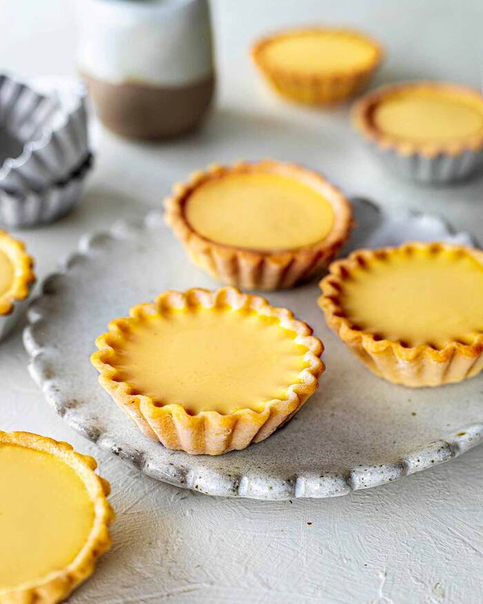 Lunar New Year Desserts - Vegan Egg Tarts