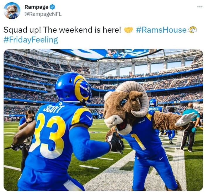 NFL Football Mascots Ranked - Los Angeles Rams - Rampage