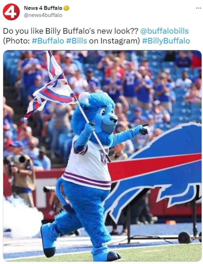 NFL Football Mascots Ranked - Buffalo Bills - Billy Buffalo