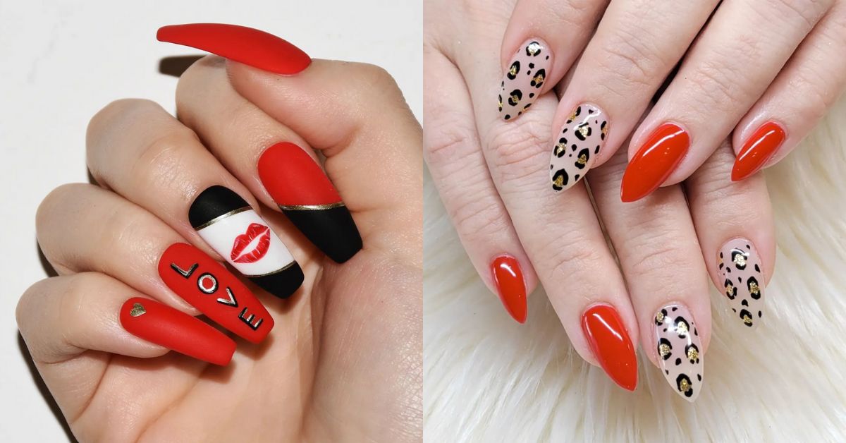 Red Valentine’s Day Nails