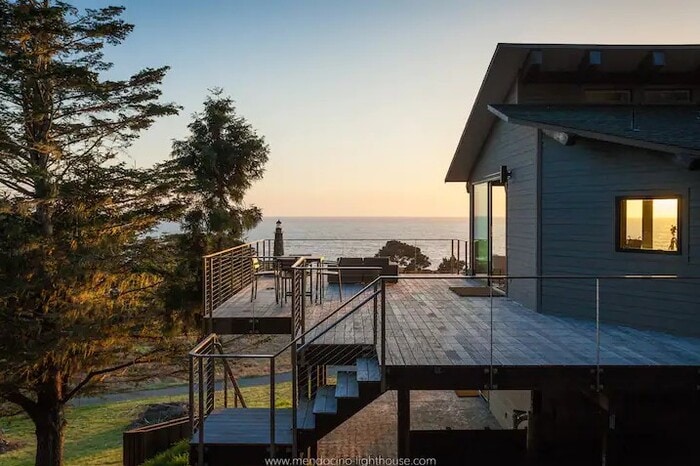 Romantic Airbnbs - Seaside Lighthouse in Mendocino, California