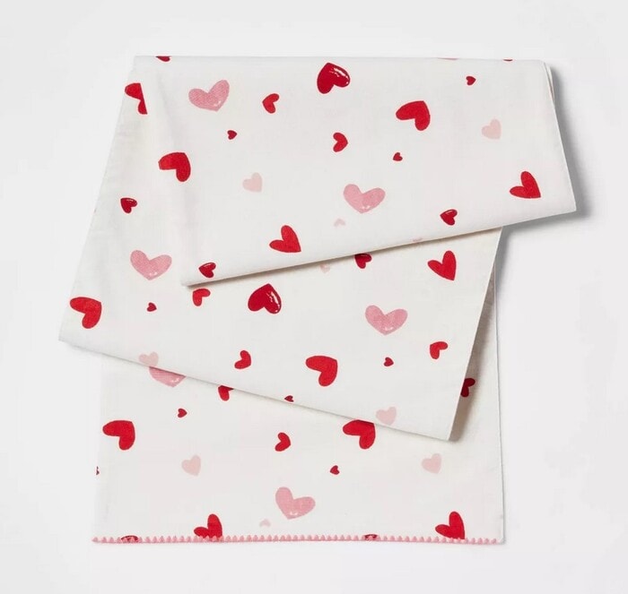 Target Valentine's Day 2023 - Cotton Heart Table Runner
