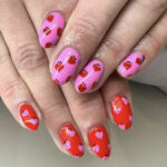 Valentine Nails 2023 - strawberry hearts