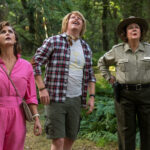 Cocaine Bear Facts - movie still of actors in woods