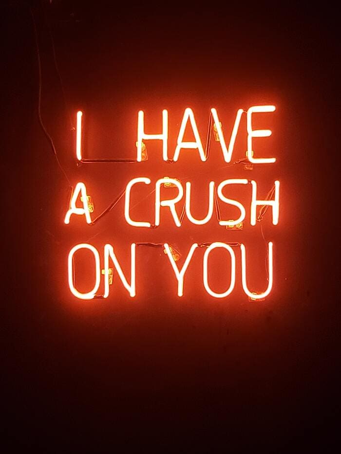 February Horoscope 2023 - crush neon sign
