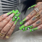 March Nail Design Ideas - Green Magic 8 Ball Nails