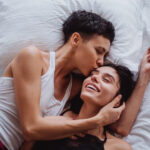 Pillow Princess - lesbian couple in bed