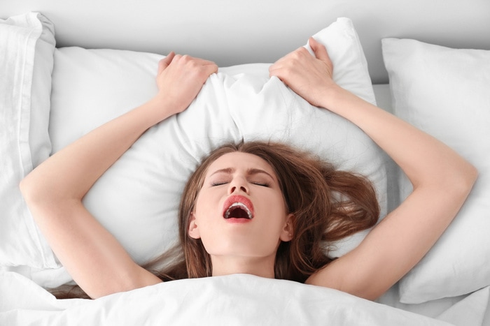 Pillow Princess - woman having orgasm