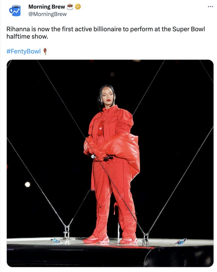 Rihanna Super Bowl Halftime Show Memes Tweets - billionaire
