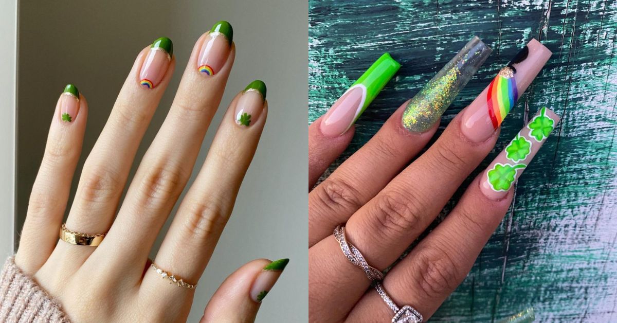 Rainbow Pot of Gold Nails - wide 8