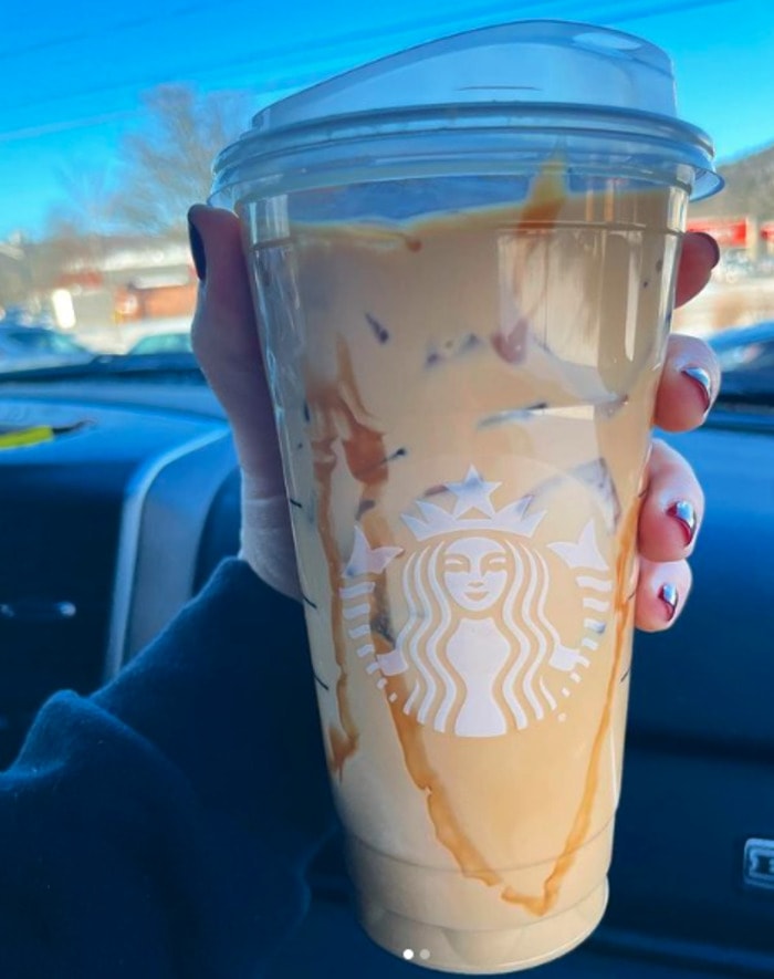 Starbucks Secret Menu Cold Brew - Salted Caramel White Mocha Cold Brew