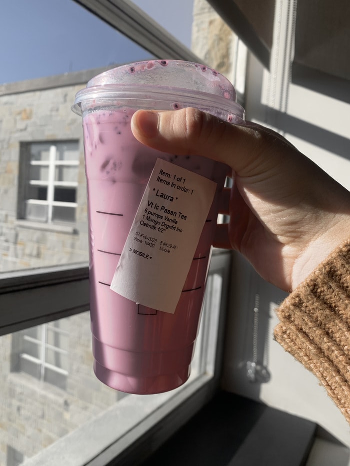 Starbucks Lavender Haze Drink - drink with recipe