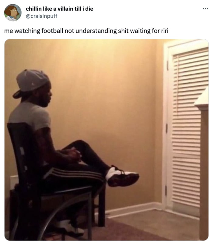 Super Bowl 2023 Memes Tweets - waiting for halftime show