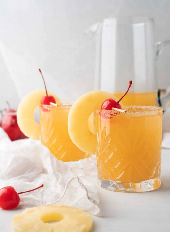 Vodka Drinks - Pineapple Upside Down Cake Pitcher Cocktails