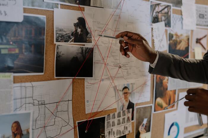 Fun winter activities- detective board