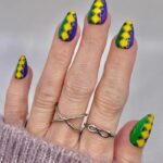 Mardi Gras Nails - jester nails