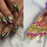 Mardi Gras Nails