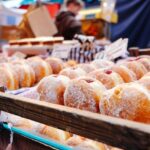 Paczki- paczkis in a bakery