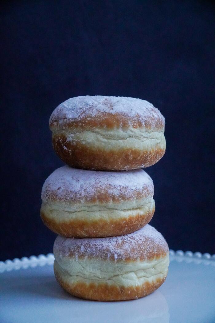 Paczkis- three stacked paczkis