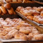 Paczkis- paczkis in a bakery