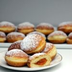 Paczki- paczkis on a plate