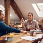 Party games for adults- friends playing cards