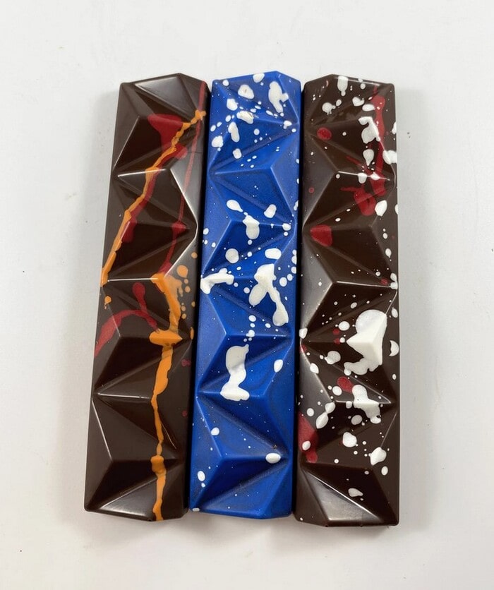 Prettiest Chocolate Bars - Dark Chocolate Bars with Bon Bon Fillings (3 Pack)