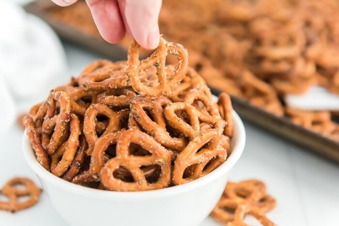 Super Bowl Food Ideas - Ranch Pretzels