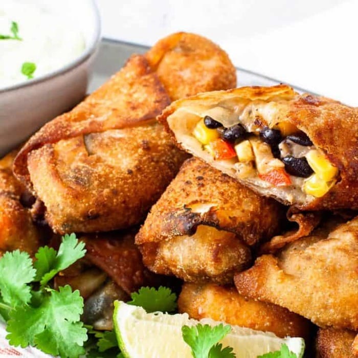 Super Bowl Food Ideas - Southwestern Chicken Egg Rolls