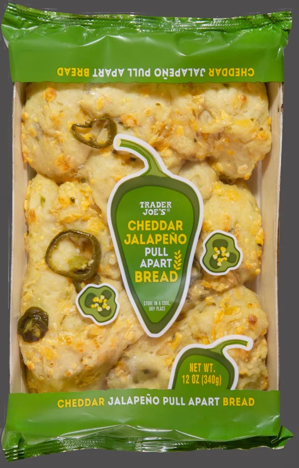 Trader Joe's February 2023 - cheesy jalapeno pull apart bread