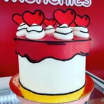 Valentine's Day Cake Ideas - heart cartoon cake