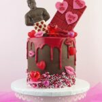 Valentine's Day Cake Ideas - chocolate hunk cake