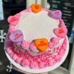 Valentine's Day Cake Ideas - conversation hearts cake