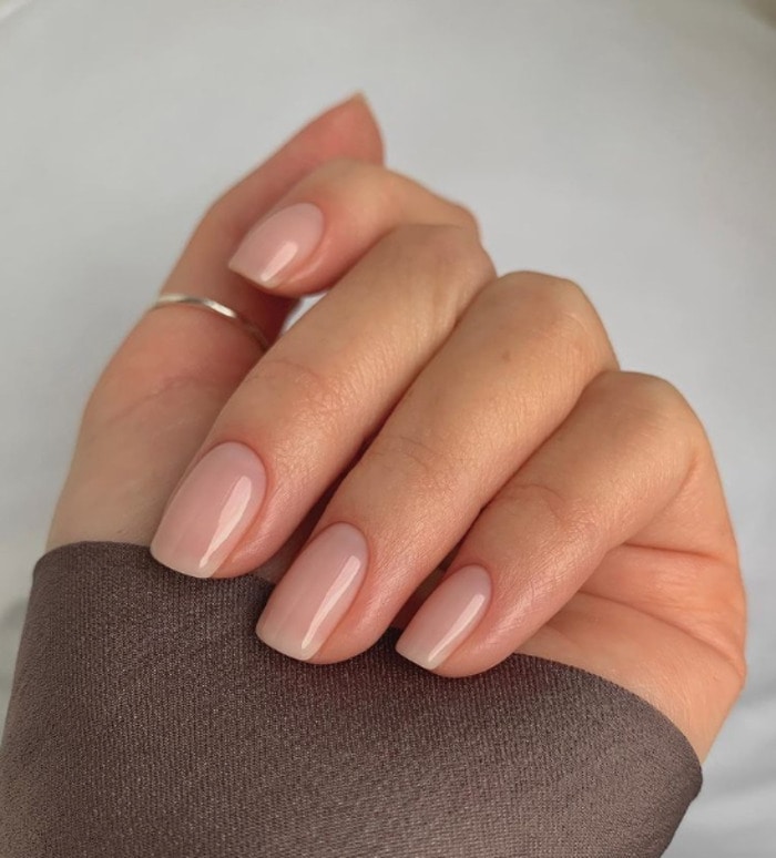 Manicured hand