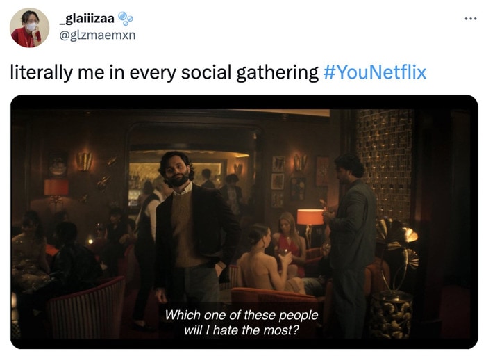 You Season 4 Memes Tweets - new social gathering