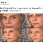 You Season 4 Memes Tweets - debating woman