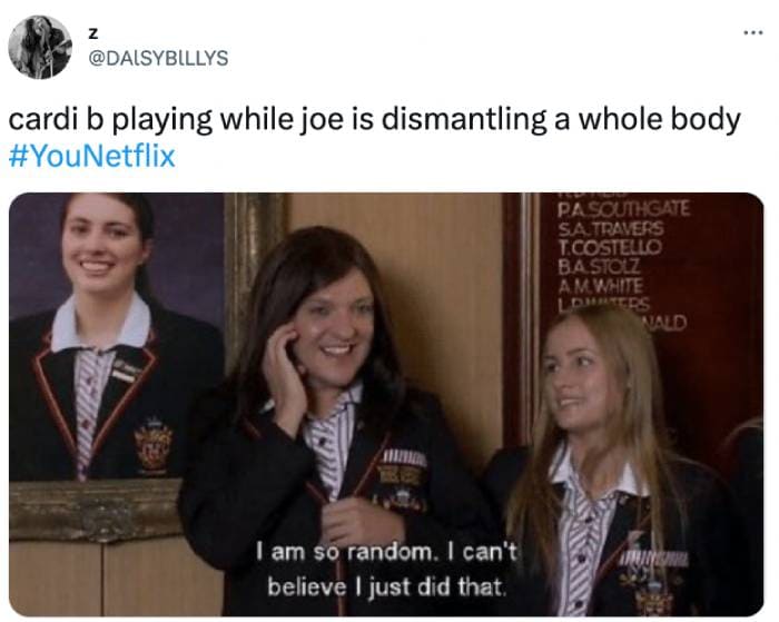 You Season 4 Memes Tweets - cardi b