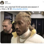 You Season 4 Memes Tweets - shocked face