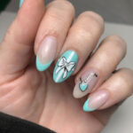 Birthday nails - Tiffany box manicure