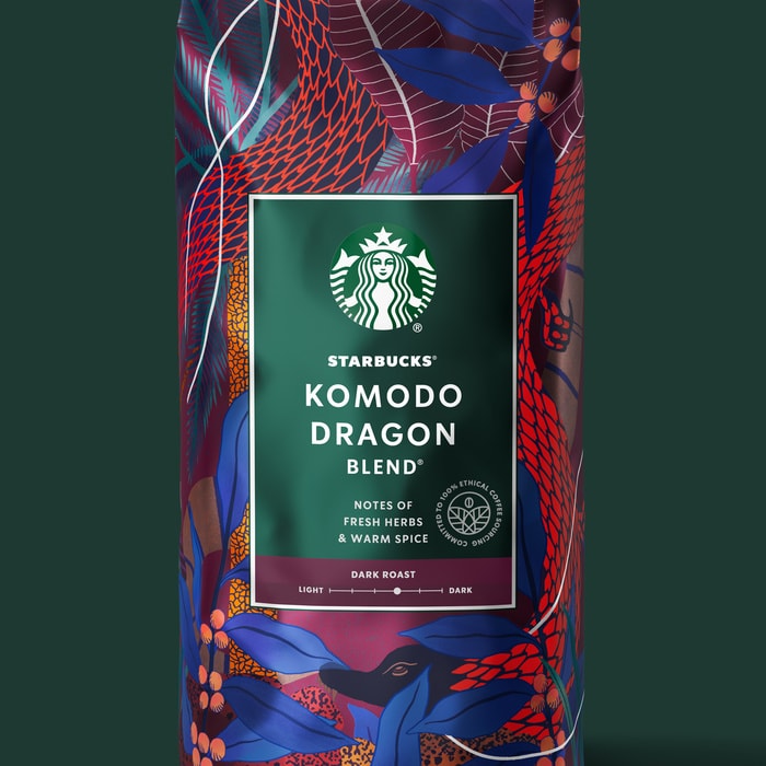 Most Caffeinated Starbucks Drinks - Komodo Dragon Coffee Blend Clover