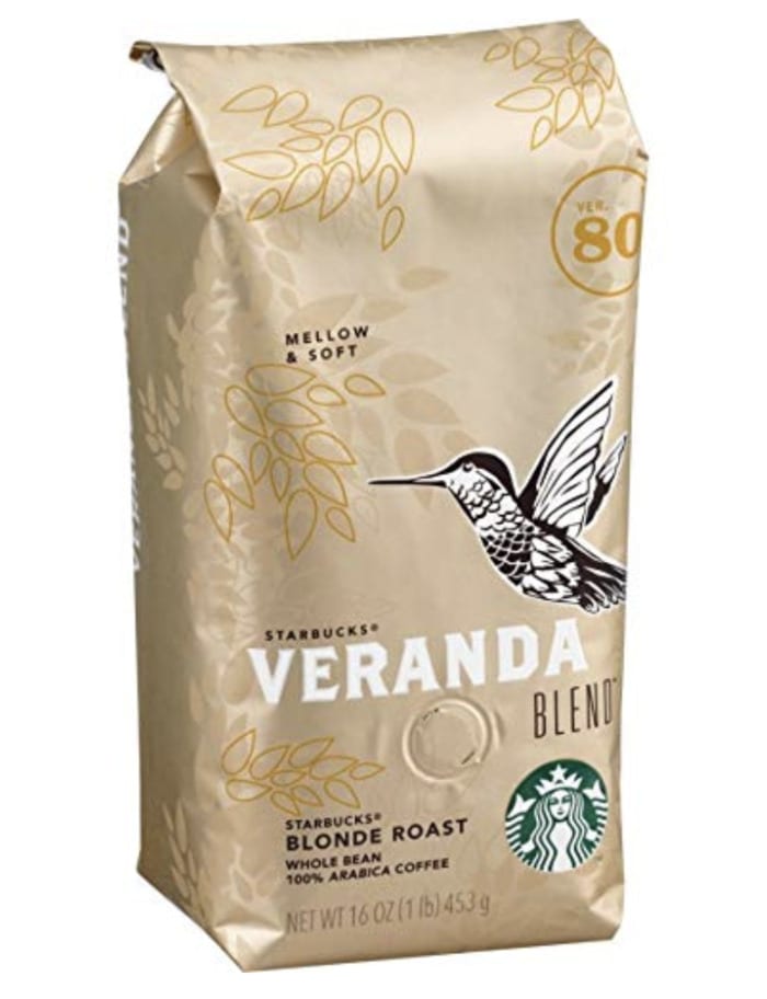 Most Caffeinated Starbucks Drinks - Veranda Blend Blonde Roast Coffee