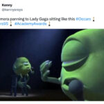 Oscars 2023 Memes and Tweets - Lady Gaga Monsters Inc.